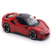 Bburago Ferrari SF90 Stradale with Acrylic case 1:24 Bburago licensed diecast Scale Model car collectible
