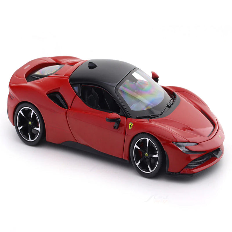 Bburago Ferrari SF90 Stradale with Acrylic case 1:24 Bburago licensed diecast Scale Model car collectible