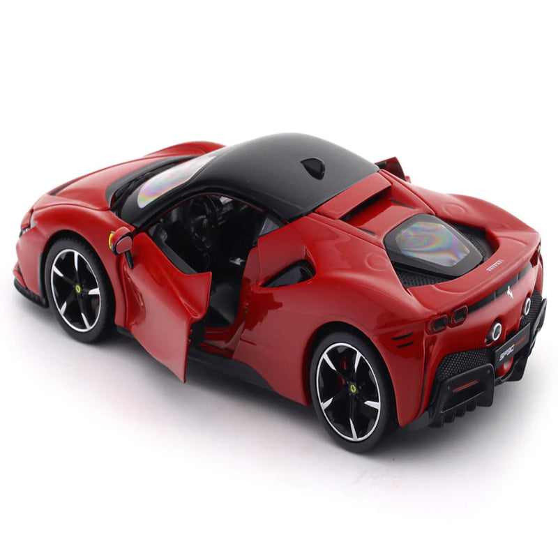 Bburago Ferrari SF90 Stradale with Acrylic case 1:24 Bburago licensed diecast Scale Model car collectible