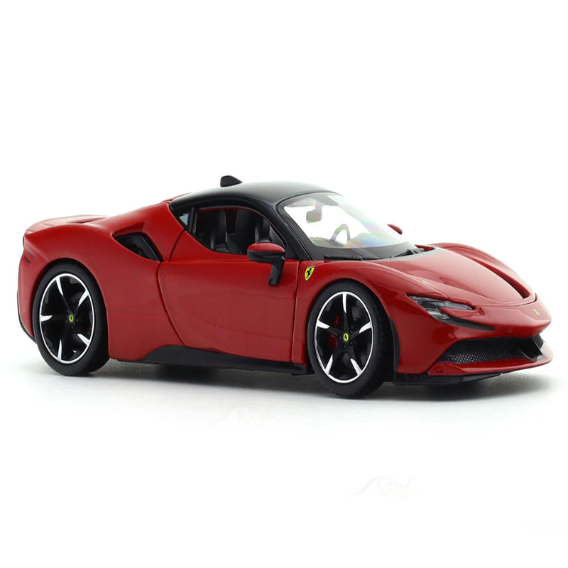 Bburago Ferrari SF90 Stradale with Acrylic case 1:24 Bburago licensed diecast Scale Model car collectible