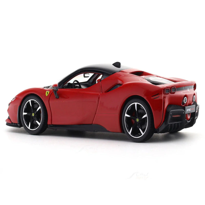 Bburago Ferrari SF90 Stradale with Acrylic case 1:24 Bburago licensed diecast Scale Model car collectible