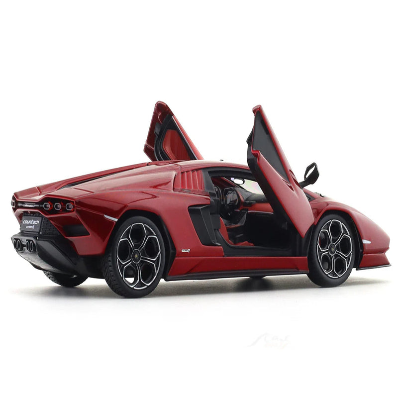 Bburago Lamborghini Countach LPI 800-4 red 1:24 Bburago with Acrylic Case Licensed Diecast Scale Model Car Collectible
