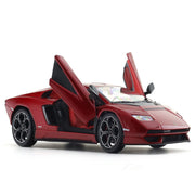 Bburago Lamborghini Countach LPI 800-4 red 1:24 Bburago with Acrylic Case Licensed Diecast Scale Model Car Collectible