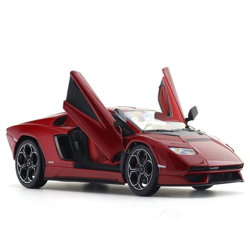 Bburago Lamborghini Countach LPI 800-4 red 1:24 Bburago with Acrylic Case Licensed Diecast Scale Model Car Collectible