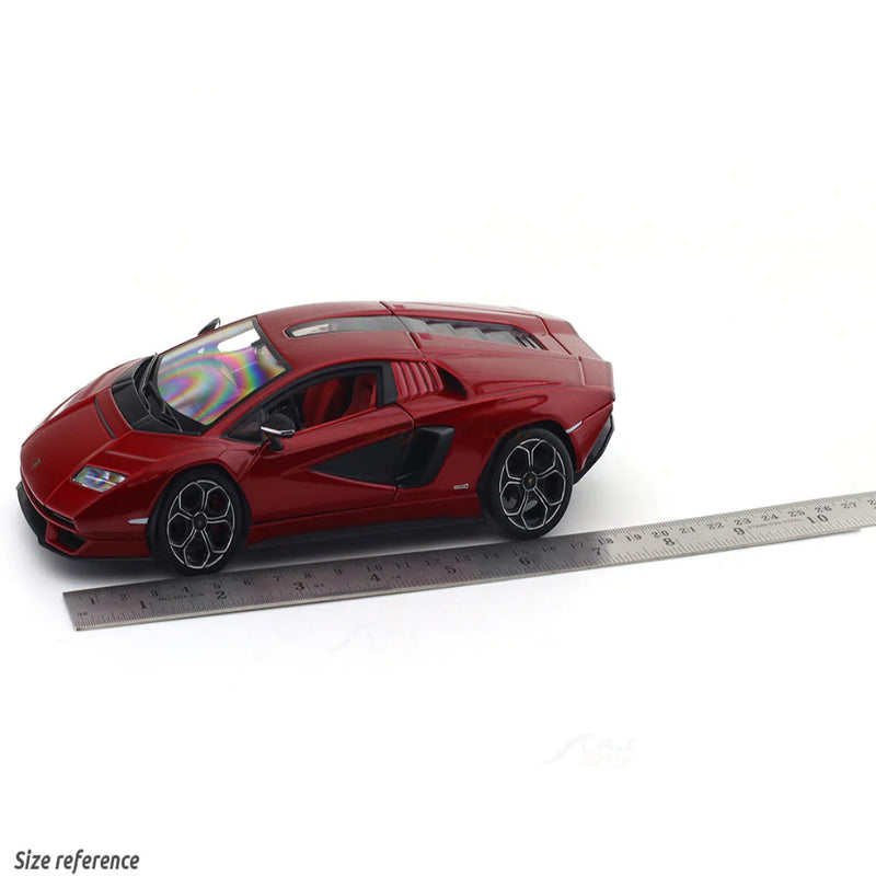 Bburago Lamborghini Countach LPI 800-4 red 1:24 Bburago with Acrylic Case Licensed Diecast Scale Model Car Collectible