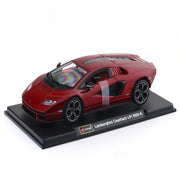 Bburago Lamborghini Countach LPI 800-4 red 1:24 Bburago with Acrylic Case Licensed Diecast Scale Model Car Collectible