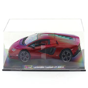 Bburago Lamborghini Countach LPI 800-4 red 1:24 Bburago with Acrylic Case Licensed Diecast Scale Model Car Collectible