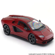 Bburago Lamborghini Countach LPI 800-4 red 1:24 Bburago with Acrylic Case Licensed Diecast Scale Model Car Collectible