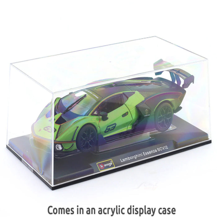 Bburago Lamborghini Essenza SCV12 1:24 Bburago with Acrylic Case Licensed Diecast Scale Model Car Collectible-Vehicles-Bburago-Toycra