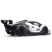 Bburago Lamborghini Essenza SCV12 White 1:24 Bburago with Acrylic Case Licensed Diecast Scale Model Car Collectible