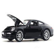 Bburago Porsche 911 Carrera S- Black 1:24 Bburago with Acrylic Case Licensed Diecast Scale Model Car Collectible