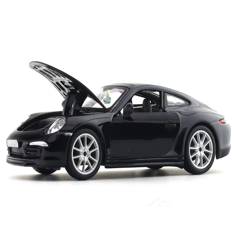 Bburago Porsche 911 Carrera S- Black 1:24 Bburago with Acrylic Case Licensed Diecast Scale Model Car Collectible