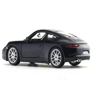 Bburago Porsche 911 Carrera S- Black 1:24 Bburago with Acrylic Case Licensed Diecast Scale Model Car Collectible