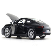 Bburago Porsche 911 Carrera S- Black 1:24 Bburago with Acrylic Case Licensed Diecast Scale Model Car Collectible