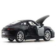 Bburago Porsche 911 Carrera S- Black 1:24 Bburago with Acrylic Case Licensed Diecast Scale Model Car Collectible