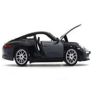 Bburago Porsche 911 Carrera S- Black 1:24 Bburago with Acrylic Case Licensed Diecast Scale Model Car Collectible