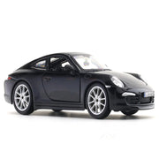 Bburago Porsche 911 Carrera S- Black 1:24 Bburago with Acrylic Case Licensed Diecast Scale Model Car Collectible