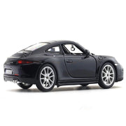 Bburago Porsche 911 Carrera S- Black 1:24 Bburago with Acrylic Case Licensed Diecast Scale Model Car Collectible