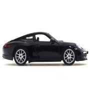 Bburago Porsche 911 Carrera S- Black 1:24 Bburago with Acrylic Case Licensed Diecast Scale Model Car Collectible