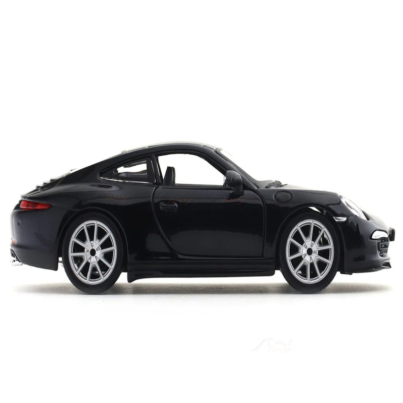 Bburago Porsche 911 Carrera S- Black 1:24 Bburago with Acrylic Case Licensed Diecast Scale Model Car Collectible