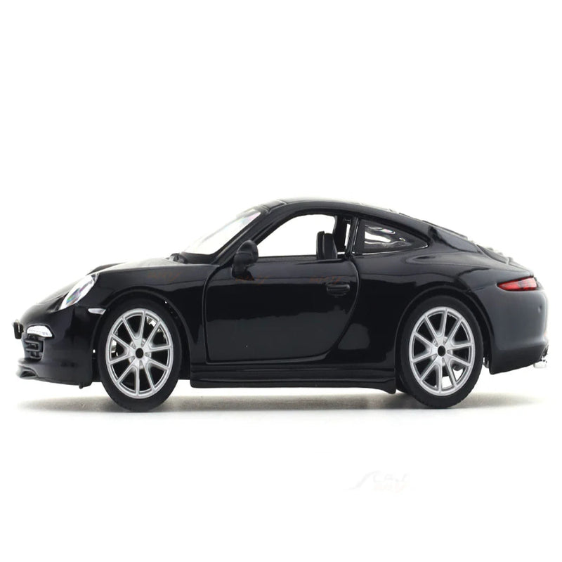Bburago Porsche 911 Carrera S- Black 1:24 Bburago with Acrylic Case Licensed Diecast Scale Model Car Collectible