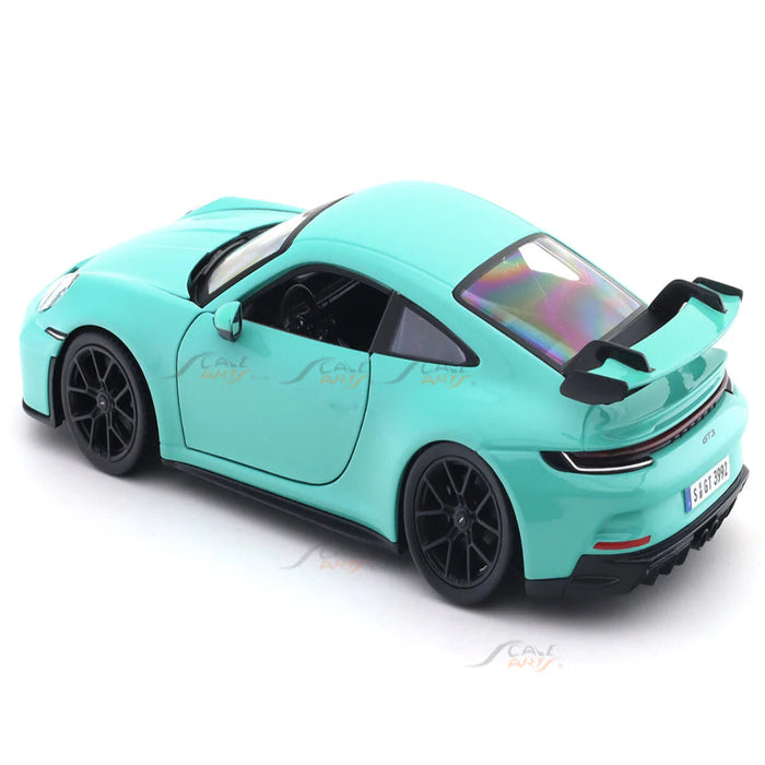 Bburago Porsche 911 GT3 Green with Acrylic Case 1:24 Bburago Licensed Diecast Model car-Vehicles-Bburago-Toycra