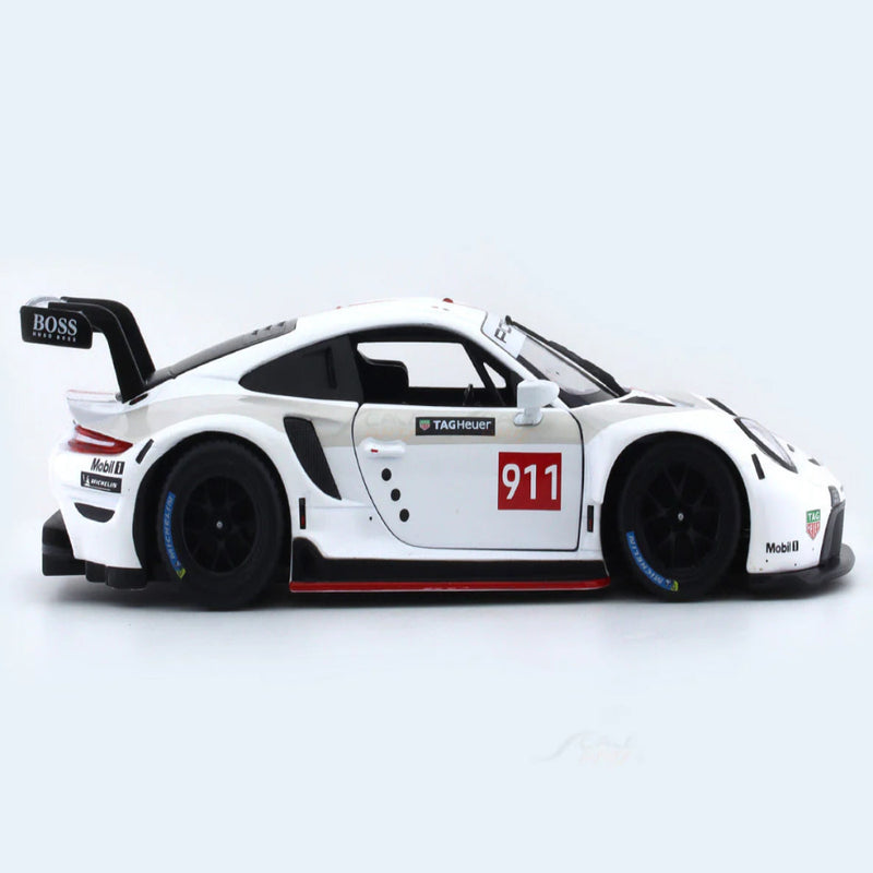Bburago Porsche 911 RSR White 1:24 Bburago licensed diecast Scale Model car