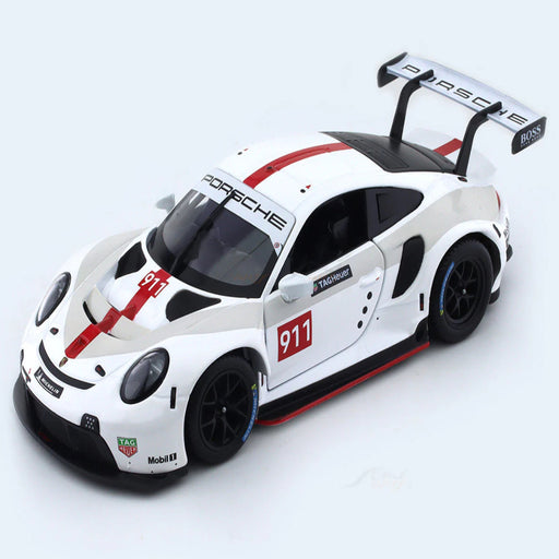 Bburago Porsche 911 RSR White 1:24 Bburago licensed diecast Scale Model car-Vehicles-Bburago-Toycra