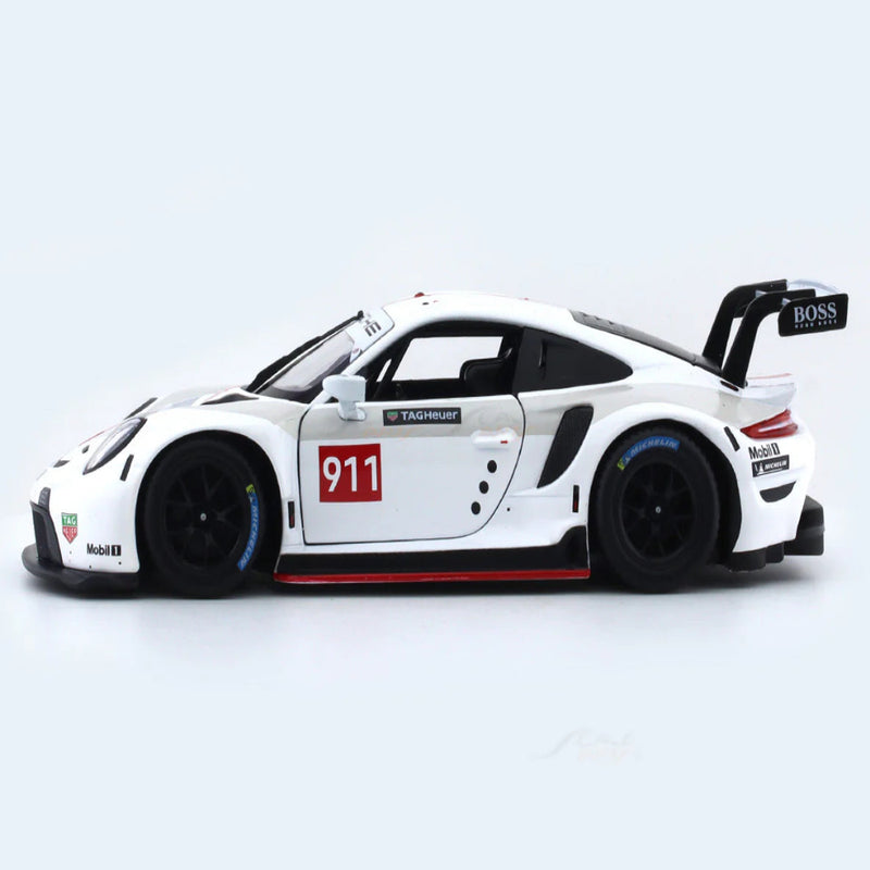 Bburago Porsche 911 RSR White 1:24 Bburago licensed diecast Scale Model car