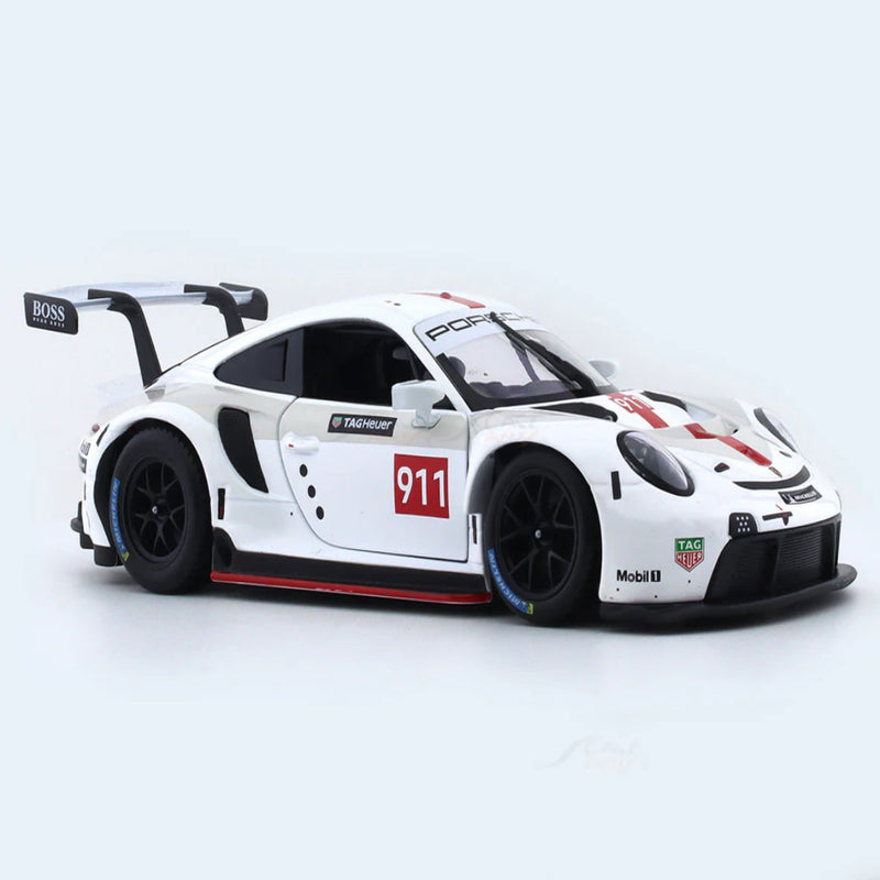 Bburago Porsche 911 RSR White 1:24 Bburago licensed diecast Scale Model car