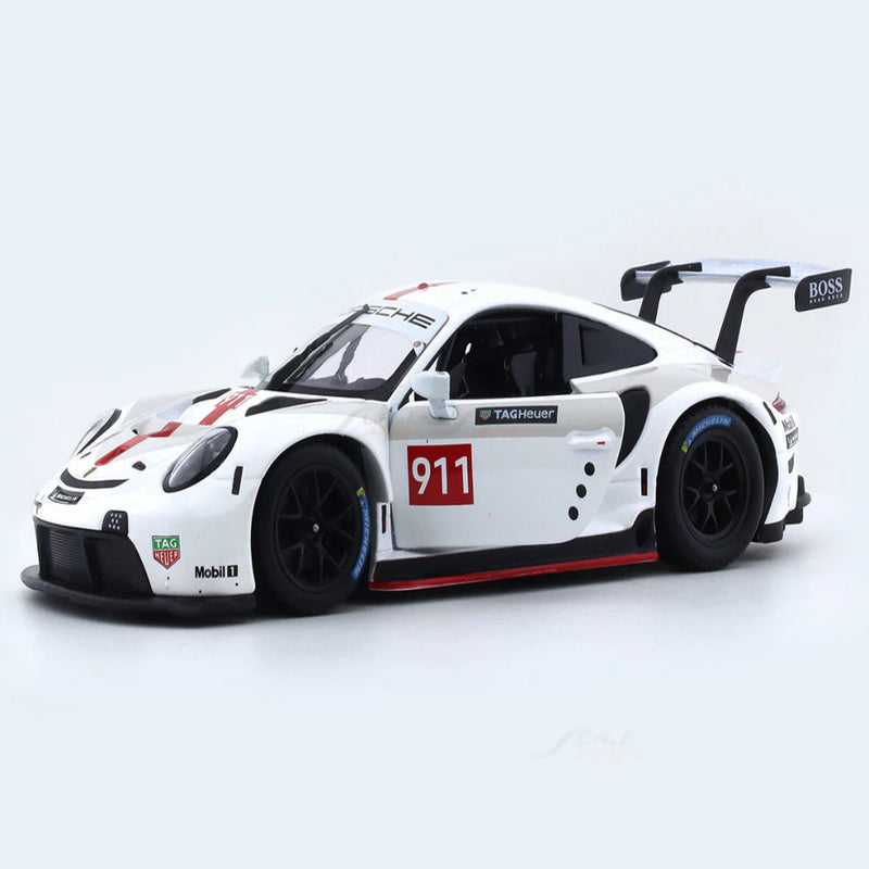 Bburago Porsche 911 RSR White 1:24 Bburago licensed diecast Scale Model car