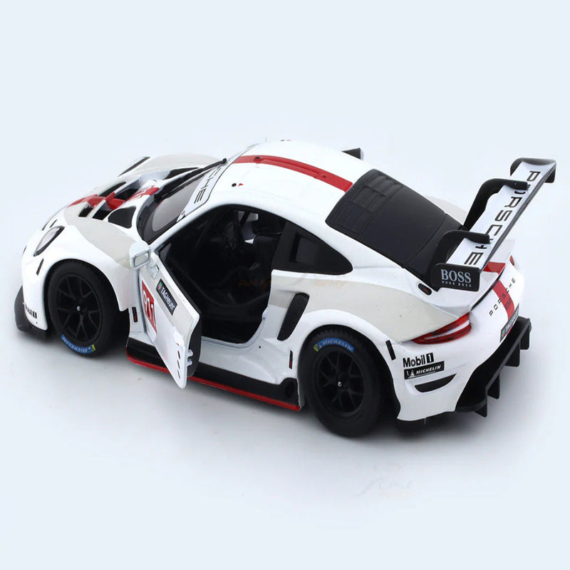 Bburago Porsche 911 RSR White 1:24 Bburago licensed diecast Scale Model car