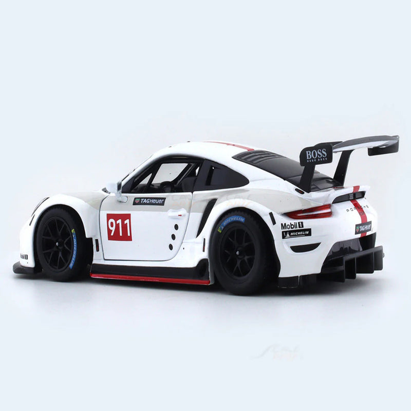 Bburago Porsche 911 RSR White 1:24 Bburago licensed diecast Scale Model car