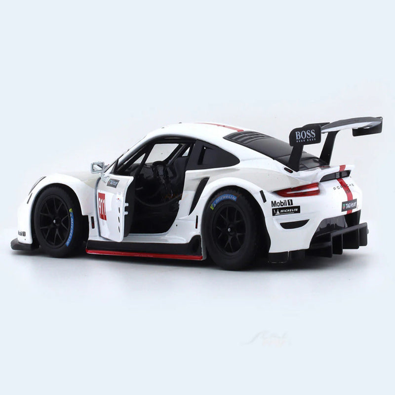 Bburago Porsche 911 RSR White 1:24 Bburago licensed diecast Scale Model car