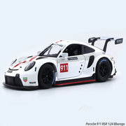 Bburago Porsche 911 RSR White 1:24 Bburago licensed diecast Scale Model car