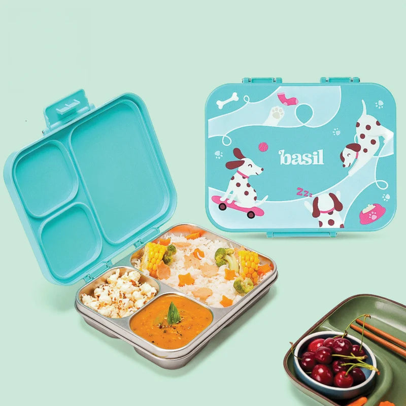 Basil Bento Ace 3 Section Lunch Box - 1000ML
