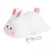 Big Face Silicone Squishy Rabbit Night Light