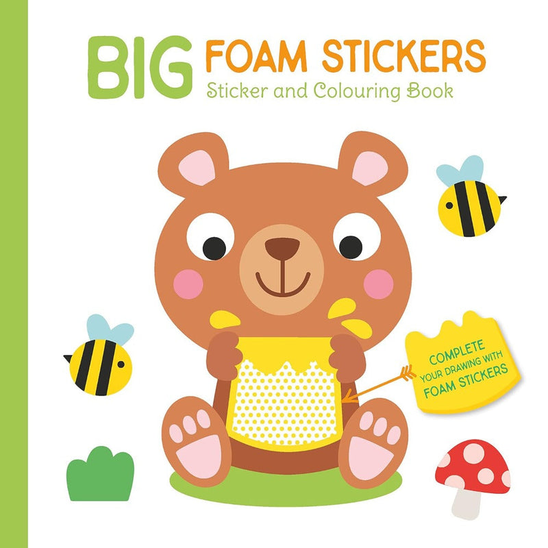Big Foam Stickers And Colouring Book
