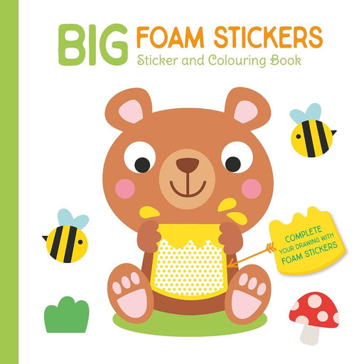 Big Foam Stickers And Colouring Book-Sticker Book-Toycra Books-Toycra