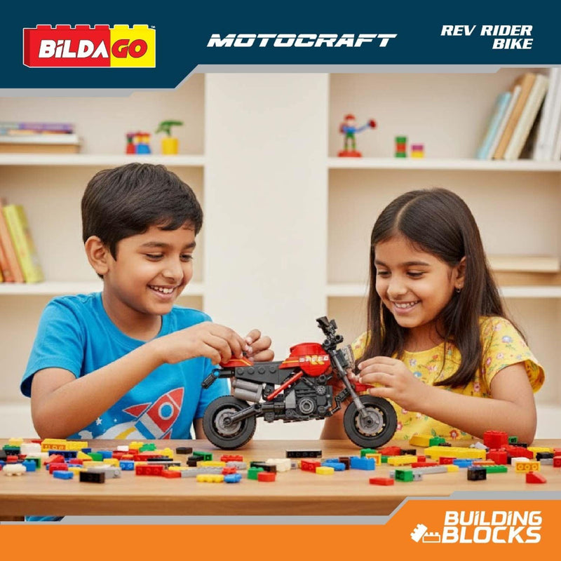 Bildago Motocraft Rev Rider Bike Creative Building Blocks(217 pcs)