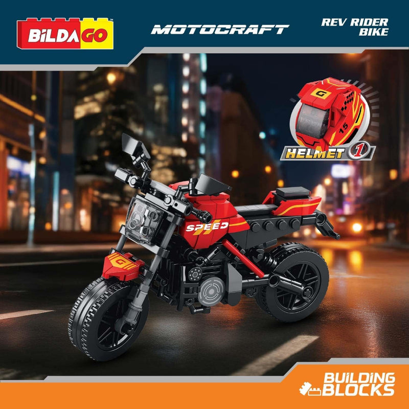 Bildago Motocraft Rev Rider Bike Creative Building Blocks(217 pcs)