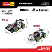 Bildago Snapback 2 in 1 FlashX Pull Back Racer Car (198 pcs)