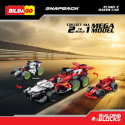 Bildago Snapback 2 in 1 FlashX Pull Back Racer Car (198 pcs)