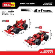 Bildago Snapback Falcon X Pull Back Racer Car (191 pcs)