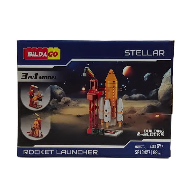 Bildago Stellar Rocket Launcher Blocks Set (98 Pieces)-Construction-Bildago-Toycra