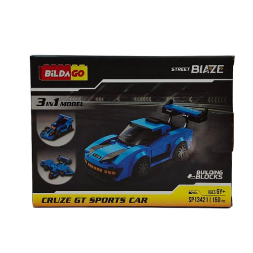 Bildago Street Blaze Cruze GT Sports Car (150 Pieces)-Construction-Bildago-Toycra