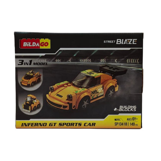 Bildago Street Blaze Inferno GT Sports Car (149 Pieces)-Construction-Bildago-Toycra
