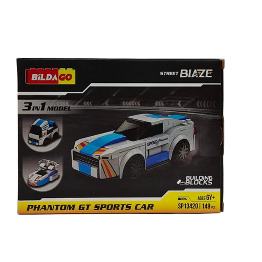 Bildago Street Blaze Phantom GT Sports Car (149 Pieces)-Construction-Bildago-Toycra