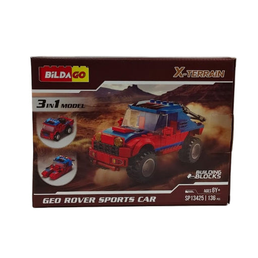 Bildago X-Terrain Geo Rover Sports Car (136 Pieces)-Construction-Bildago-Toycra