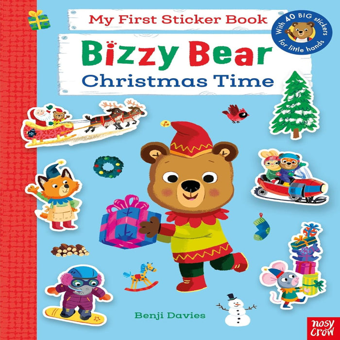 Bizzy Bear Christmas Time My First Sticker Book-Sticker Book-Hc-Toycra